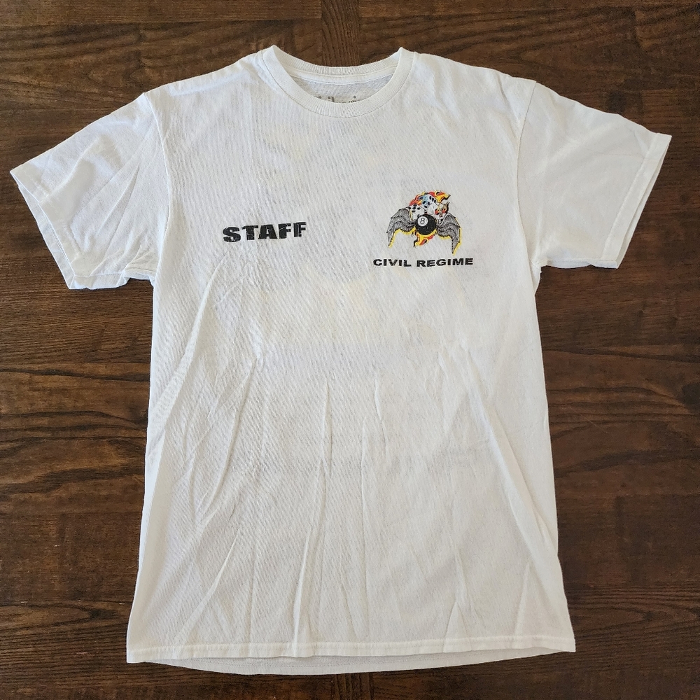 Civil Regime Rebel Youth World Tour Staff T-Shirt - Picture 2 of 5